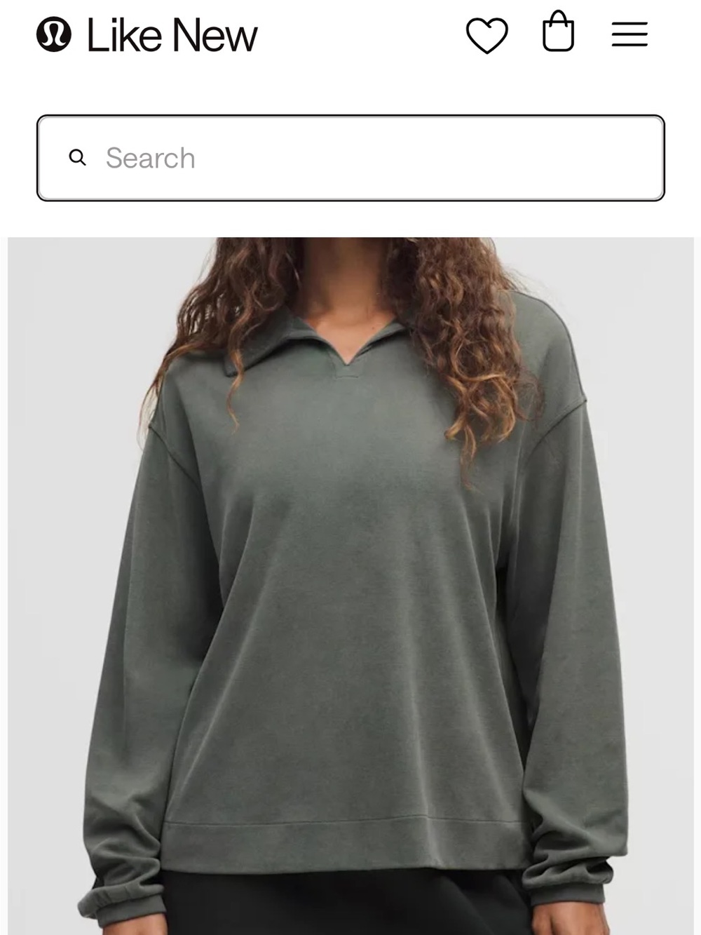NWT!🍋🍋Lululemon Softstreme Pique Oversized Long Sleeve Polo Shirt🍋🍋. X-Small.